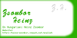 zsombor heinz business card